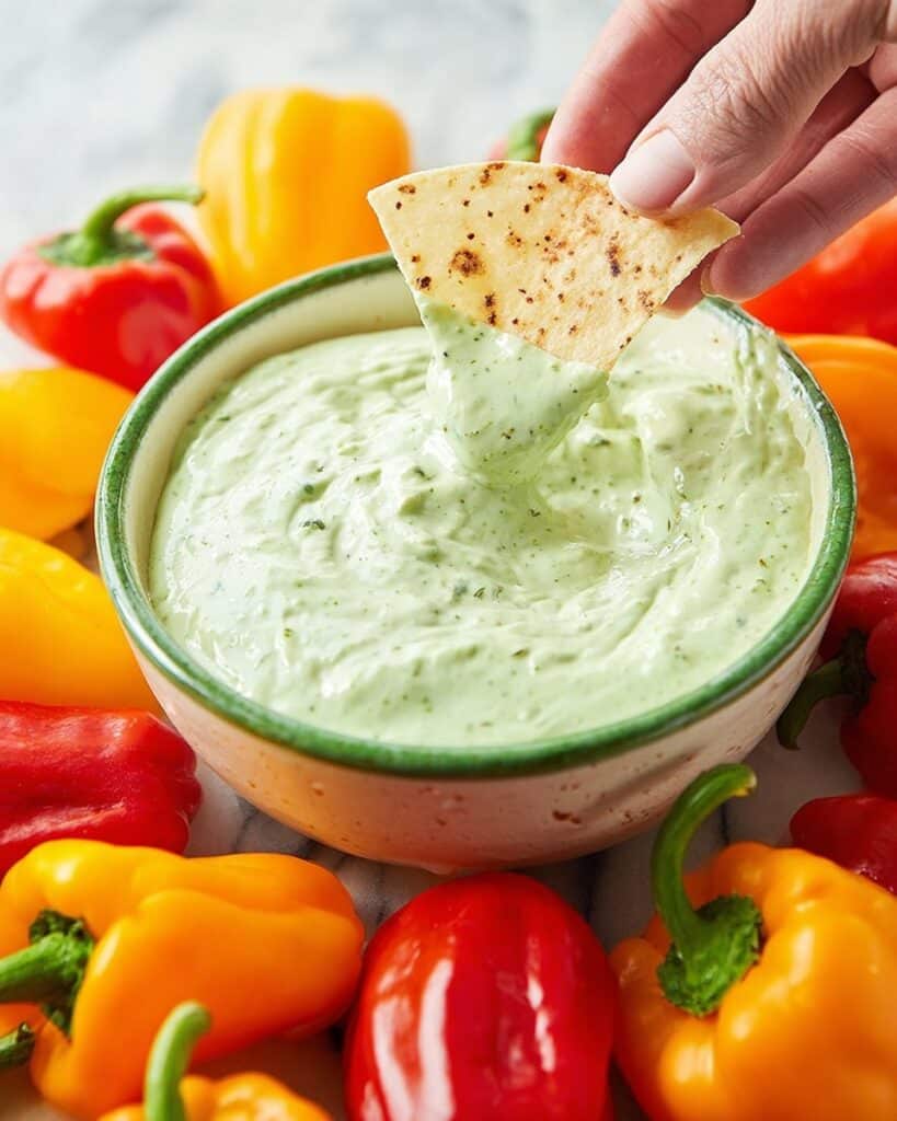 Creamy Jalapeño Dip with Cilantro Recipe
