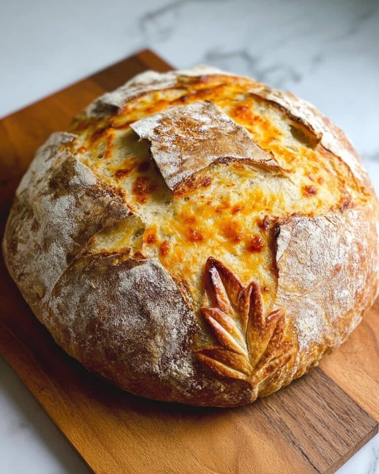 Cheesy Garlic Dill Sourdough Bread Recipe