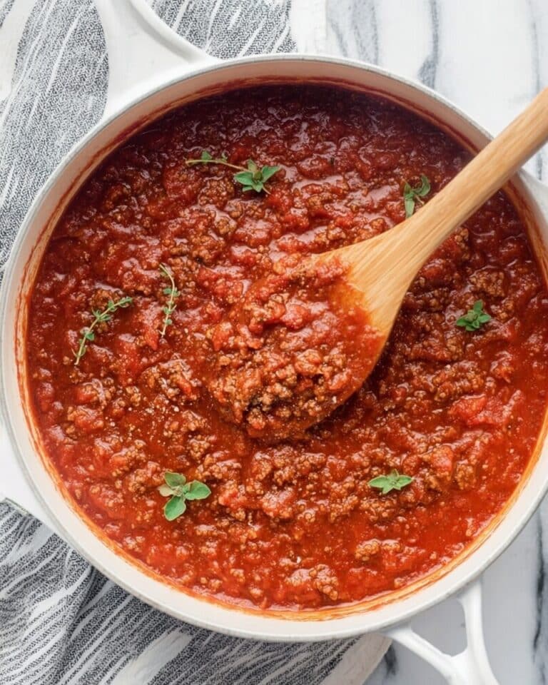 Homemade Spaghetti Meat Sauce Recipe
