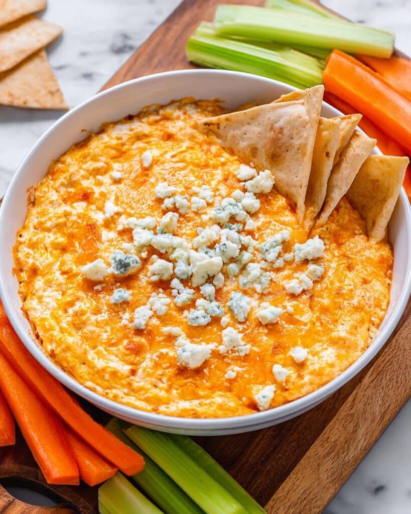 Cottage Cheese Buffalo Chicken Dip Recipe
