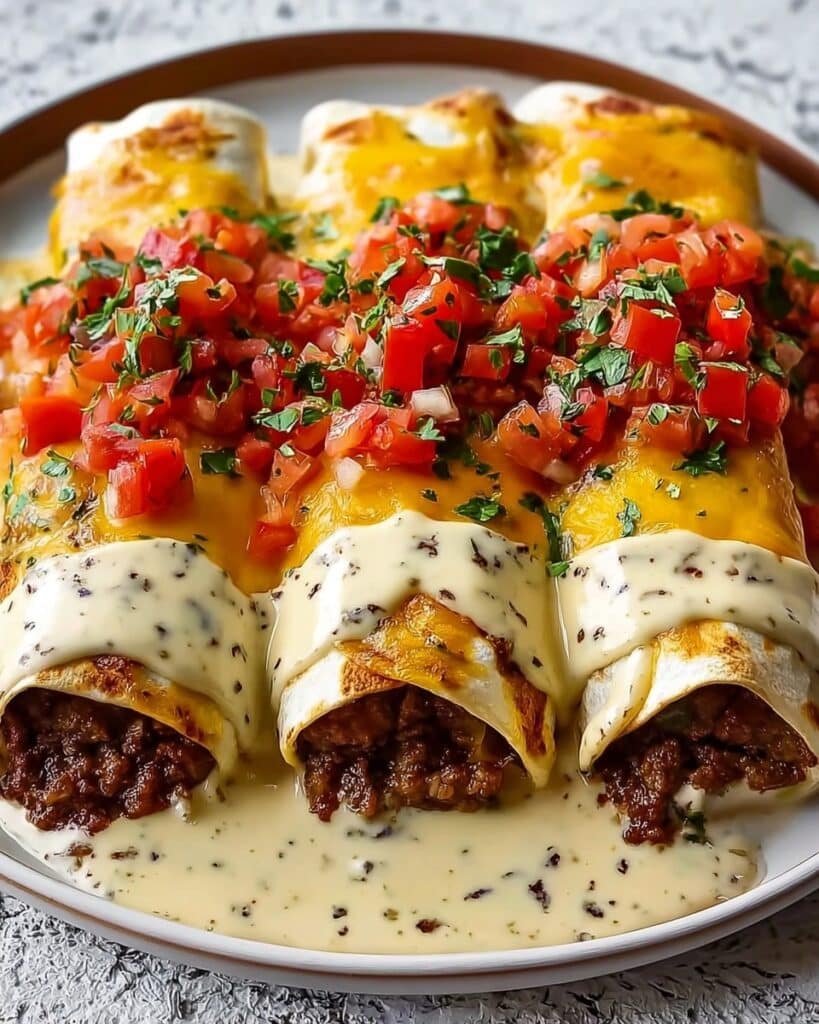 Jalapeño Popper Cheesy Chicken Enchiladas Recipe