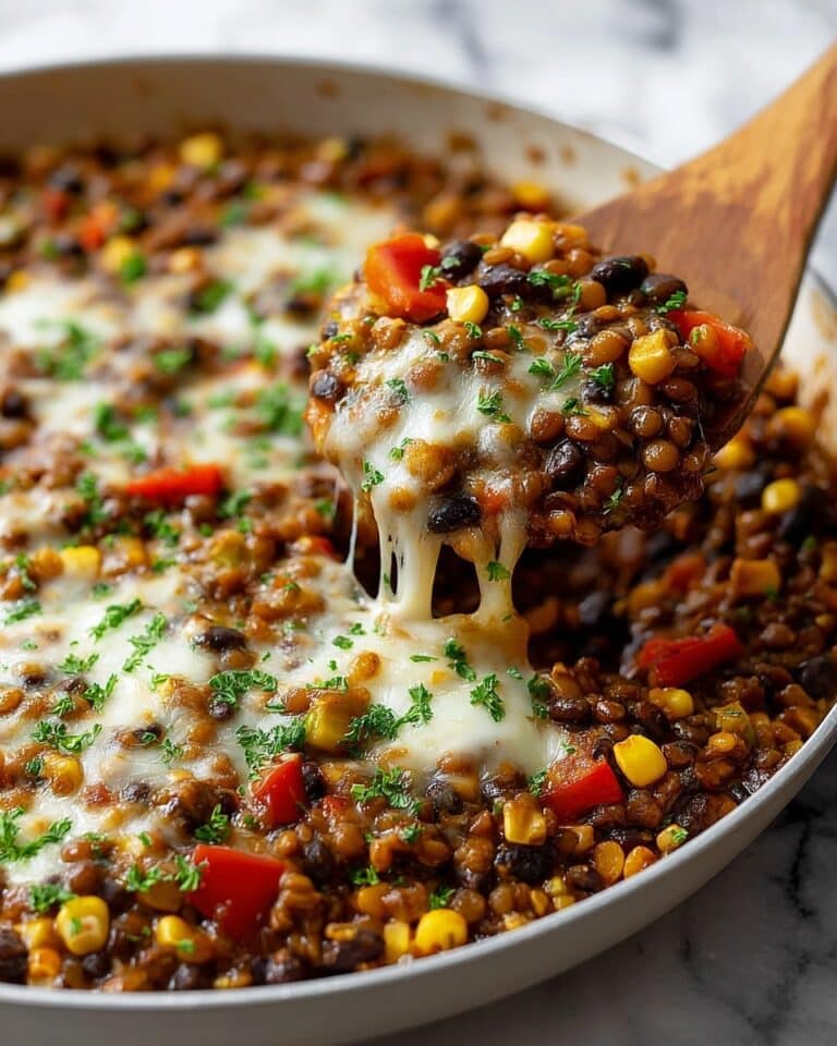 Vegetarian Mexican Lentils with Sweet Potatoes and Black Beans Recipe