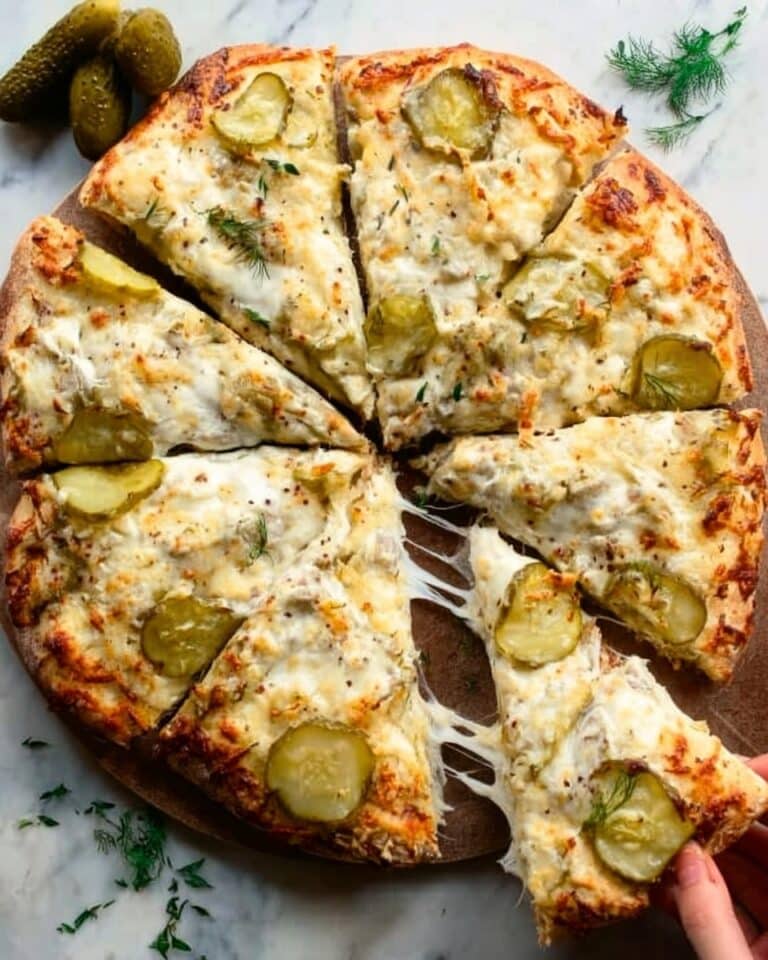 Dill Pickle Focaccia Bread Recipe