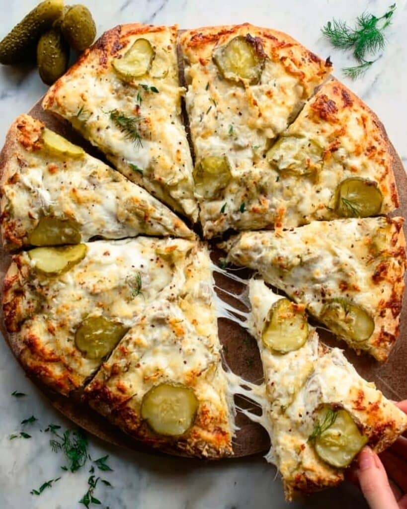 Dill Pickle Focaccia Bread Recipe