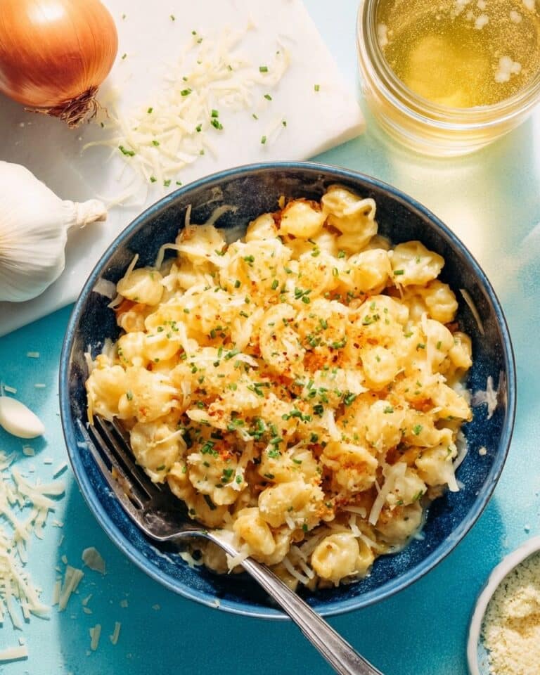 Cheese Spaetzle with Caramelized Onions Recipe