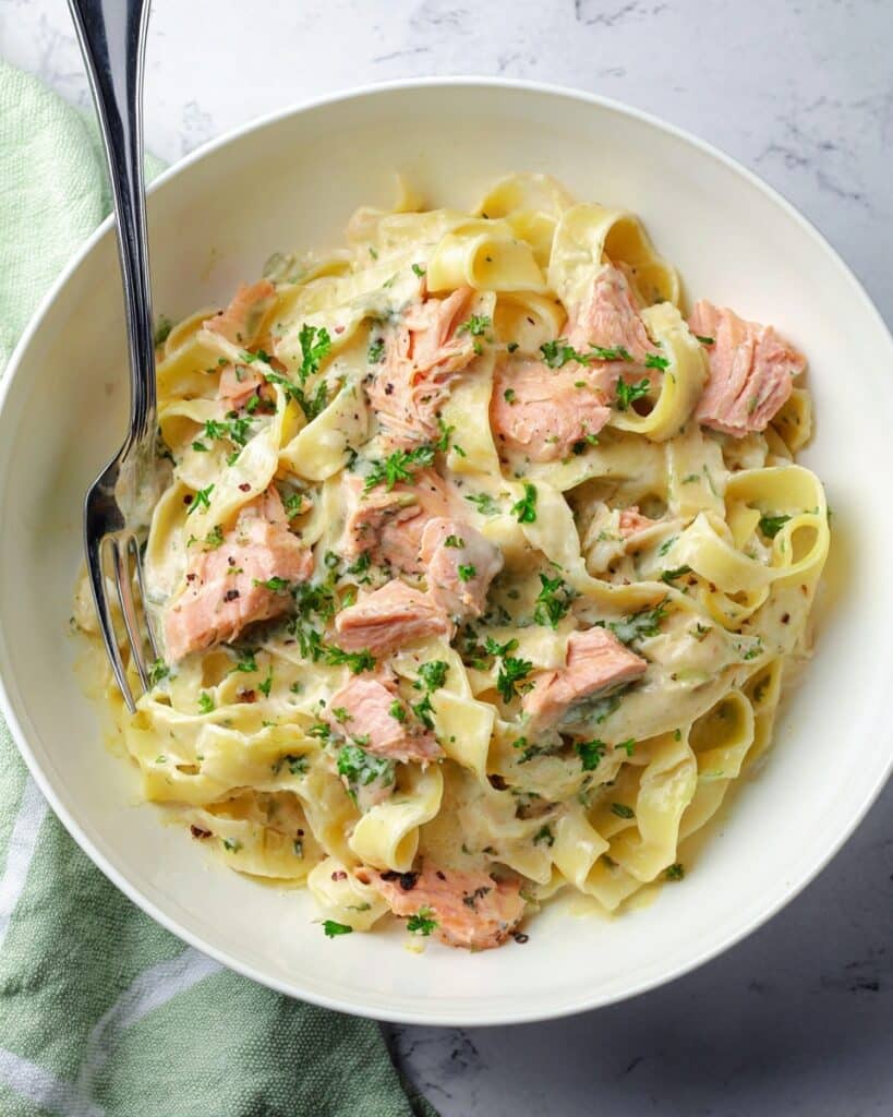 Salmon Alfredo Recipe