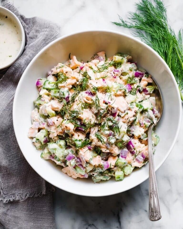 Creamy Smoked Paprika Salmon Salad with Fresh Herbs Recipe