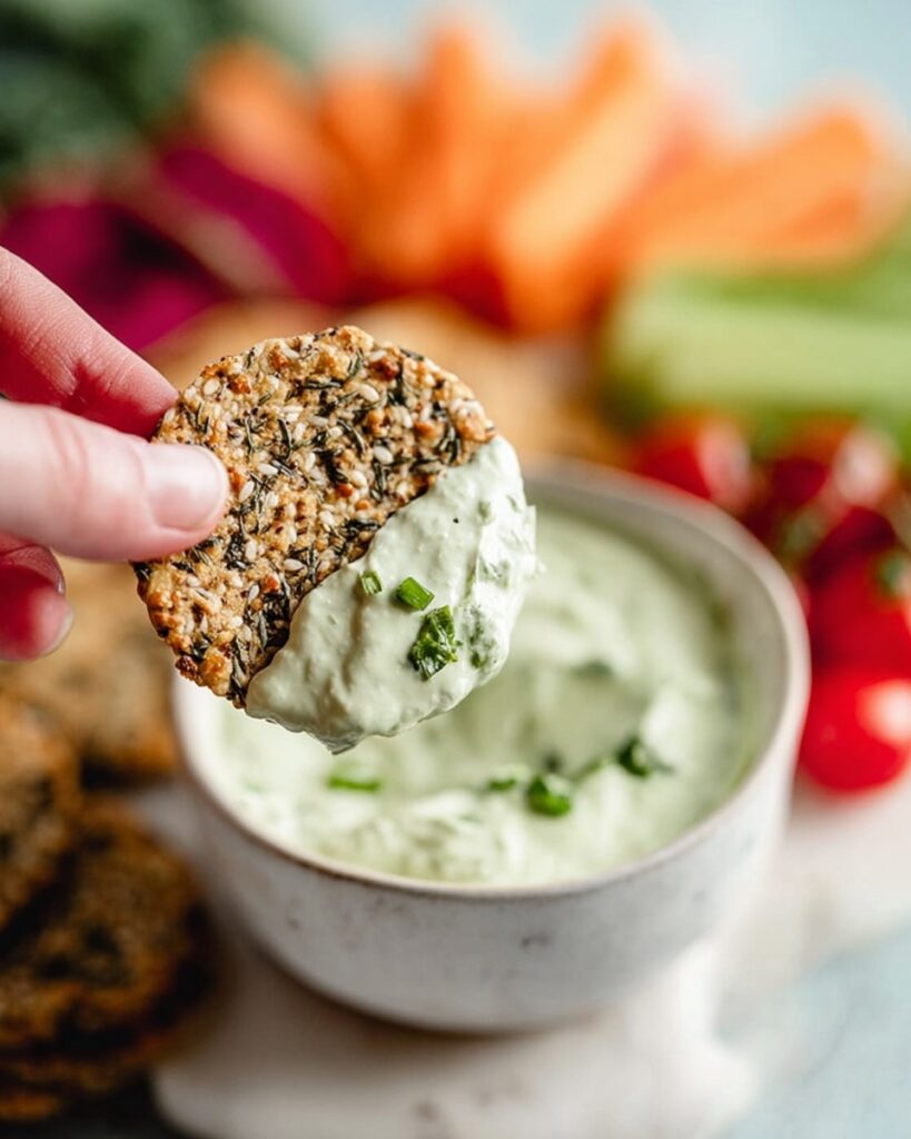 5 Minute Green Goddess Ricotta Cheese Dip Recipe