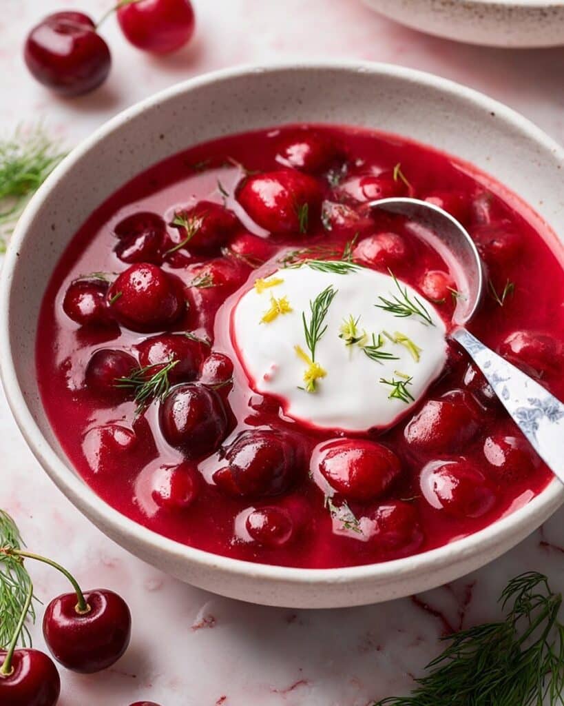 Hungarian Cold Cherry Soup Recipe