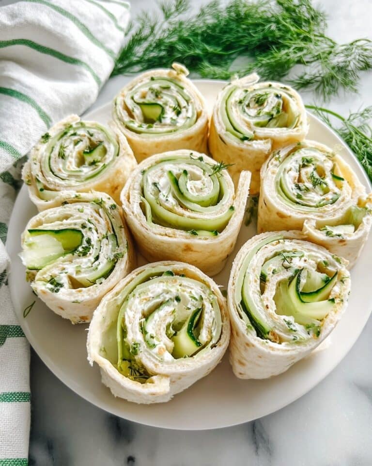 Light and Refreshing Cucumber Dill Pinwheels Recipe