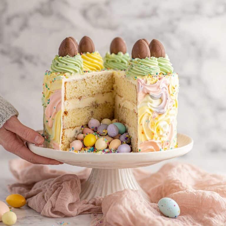 Easy Surprise Easter Egg Cake Recipe