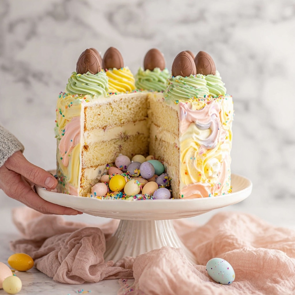 Easy Surprise Easter Egg Cake Recipe