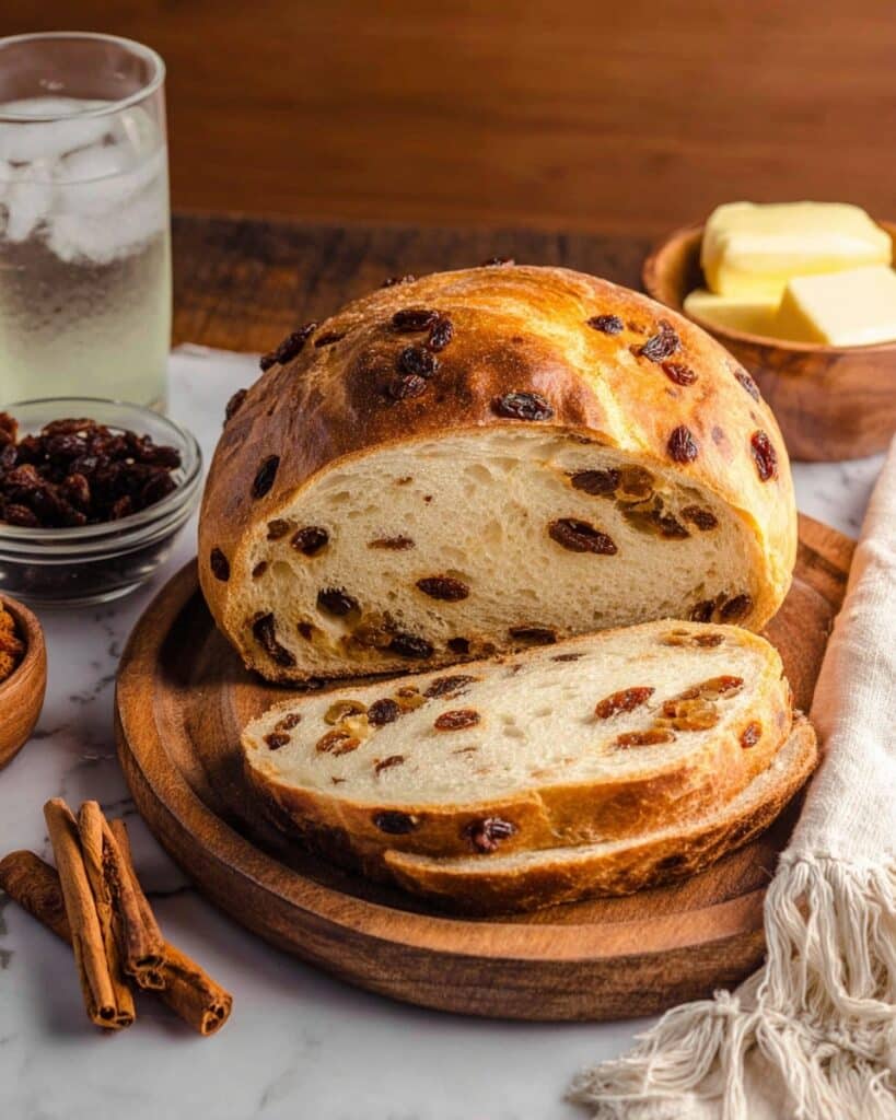Sourdough Cinnamon Raisin Bread – Soft, Sweet, and Perfectly Spiced Recipe