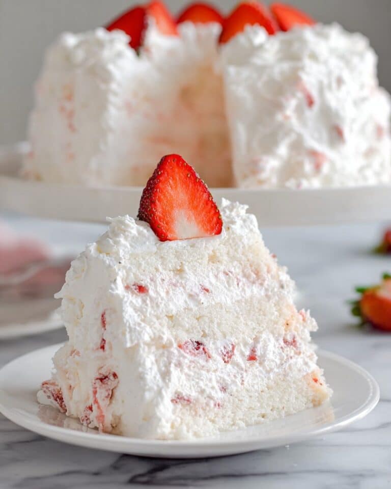Strawberry Marshmallow Angel Cake Recipe
