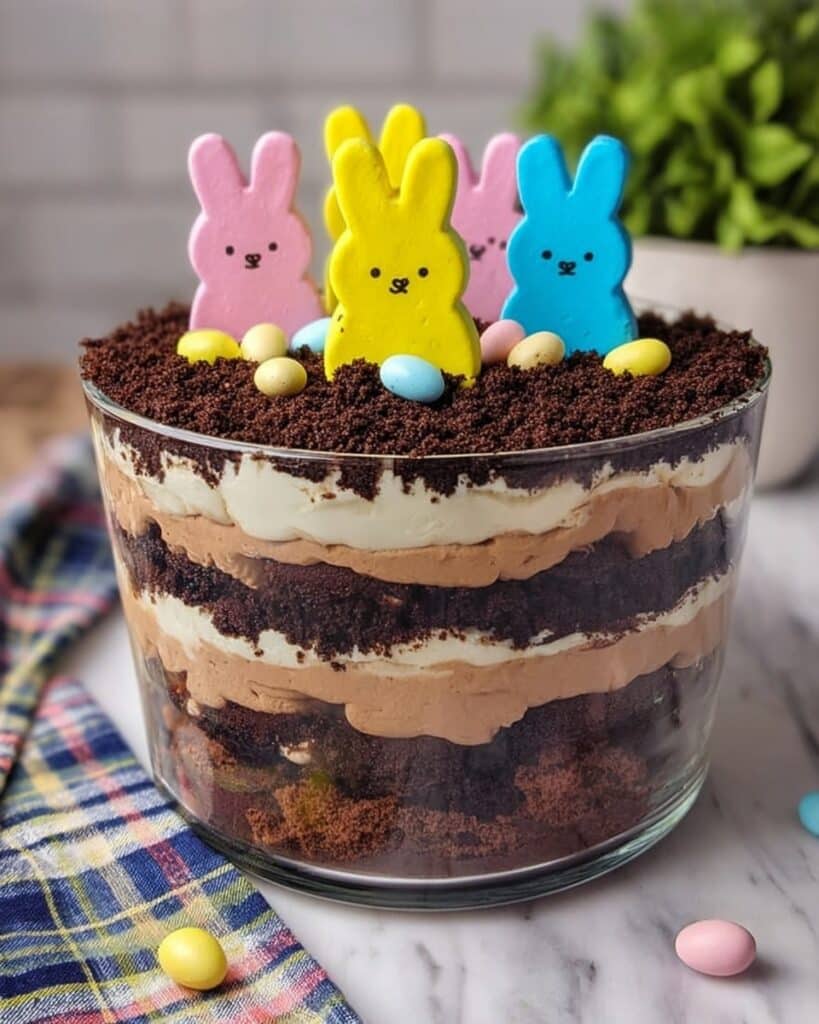 Easter Dirt Cake Trifle with Peeps Recipe