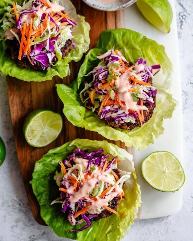 Paleo Thai Turkey Burgers with Sriracha Mayo and Cilantro Slaw Recipe