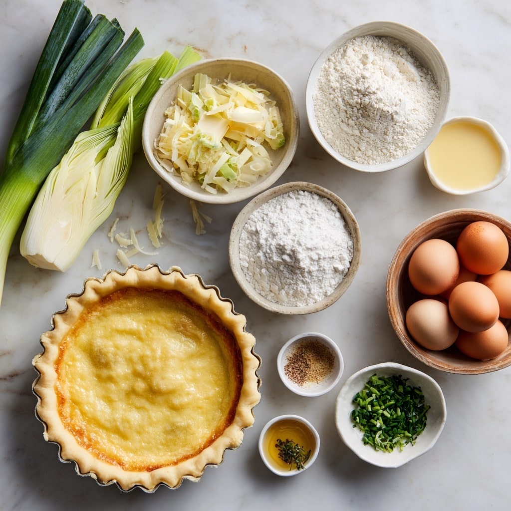 The image shows a thick slice of quiche on a white plate placed on a white marbled surface. The quiche has three distinct layers: the bottom layer is a golden-brown crispy crust, the middle layer is a creamy, light yellow filling mixed with green herbs evenly spread throughout, and the top layer is a shiny, slightly caramelized brown layer with dark green fresh parsley sprinkled all over. The texture of the filling looks smooth and soft, while the crust appears firm and crumbly. The slice is cut neatly, and the rest of the quiche with the same layers is visible in the background. Photo taken with an iphone --ar 4:5 --v 7