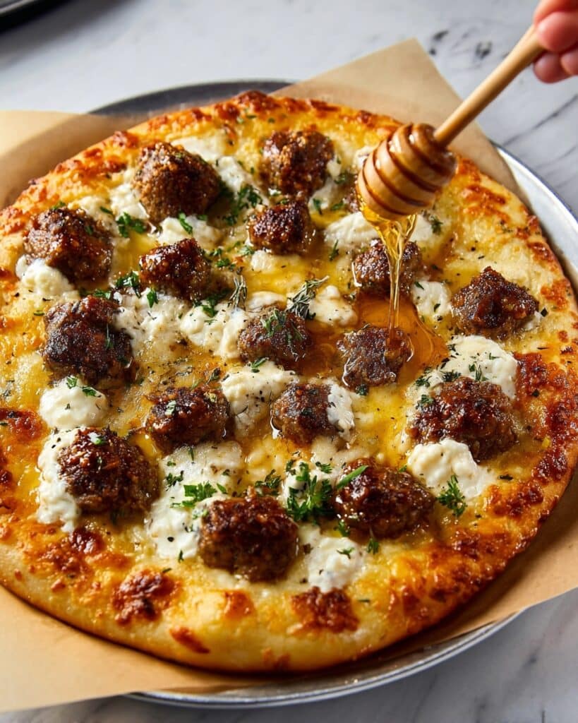 Sausage Ricotta Honey Hot Pizza in 5 Easy Steps for the Ultimate Sweet-Heat Slice Recipe