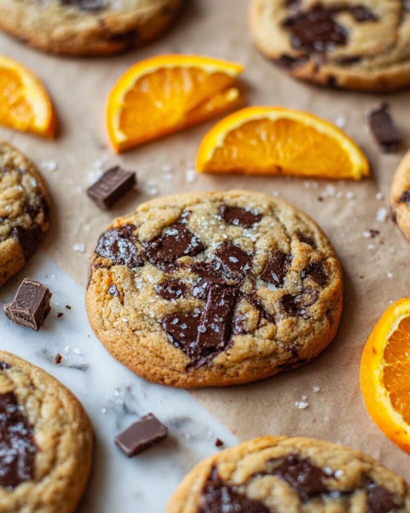 Orange Dark Chocolate Chunk Cookies Recipe