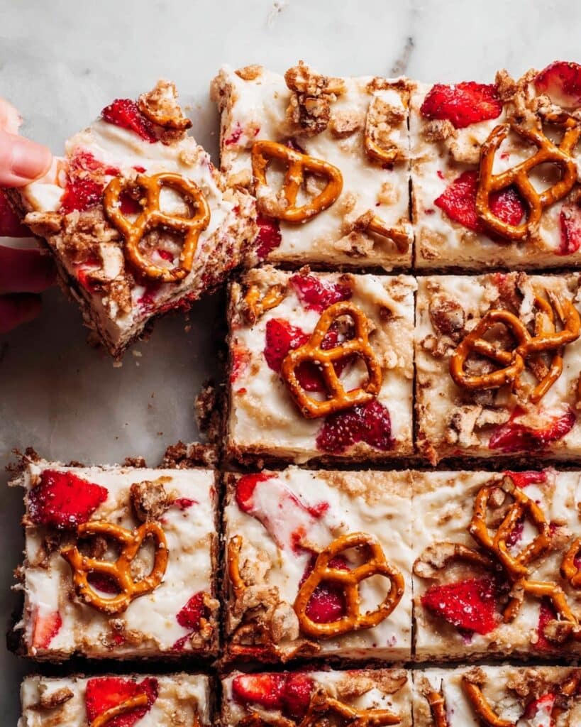 Strawberry Pretzel Marshmallow Treats Recipe