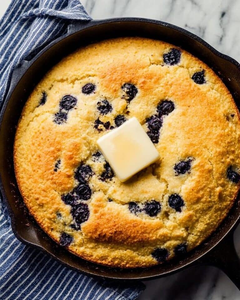 Lemon Blueberry Cornbread Skillet Recipe