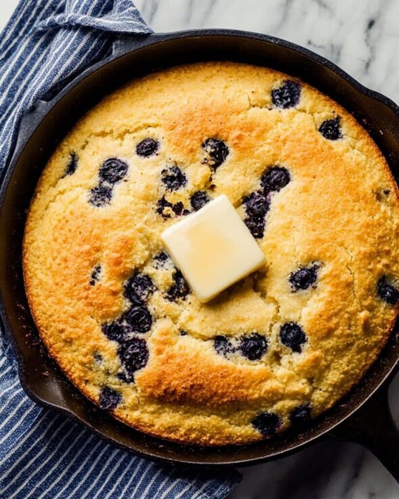Lemon Blueberry Cornbread Skillet Recipe