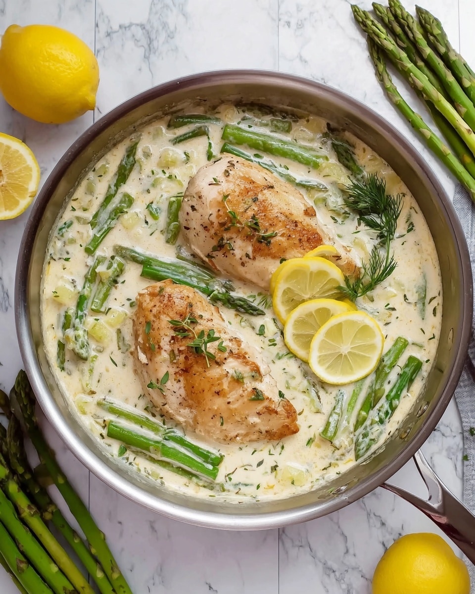 The image shows a bowl of creamy orzo pasta mixed with bright green asparagus pieces and fresh green parsley leaves scattered on top. Thin, long yellow lemon zest strips are spread evenly across the orzo, adding vibrant color. There are two lemon wedges placed near the edge of the bowl, adding a fresh look. The orzo pasta is light yellow and soft in texture, filling most of the bowl with the vegetables sitting nicely on and within it. The bowl is white and sits on a white marbled surface. Photo taken with an iphone --ar 4:5 --v 7