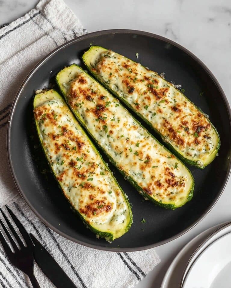 Feta Cheese Stuffed Zucchini Recipe