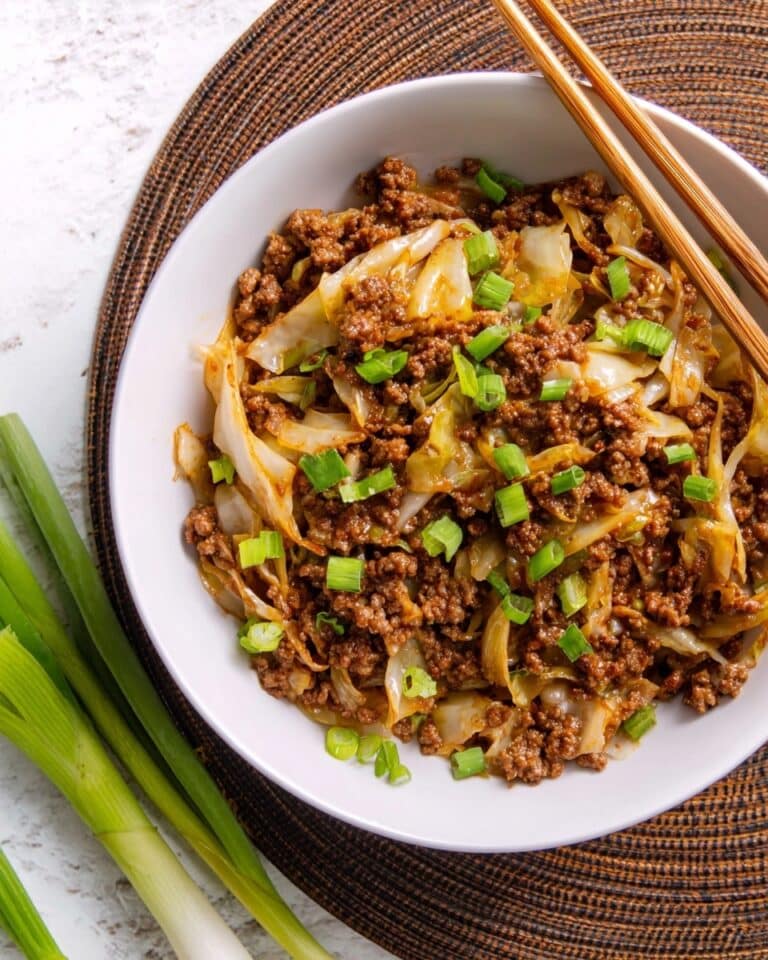 Low-Carb Mongolian Ground Beef and Cabbage: 20-Minute Meal Recipe