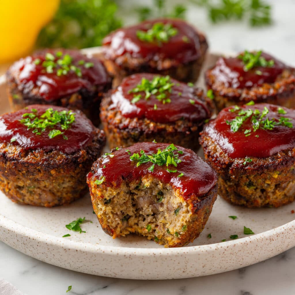 BBQ Meatloaf Muffins with Beef and Quinoa Recipe