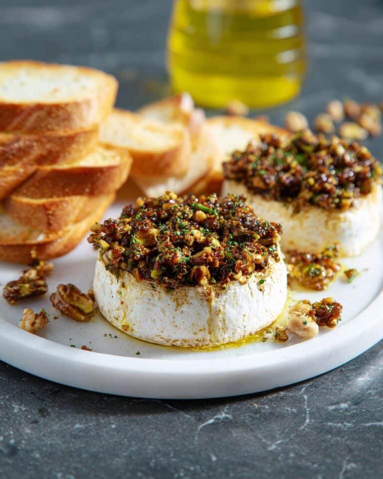 Pistachio Honey Sweet Baked Brie Recipe