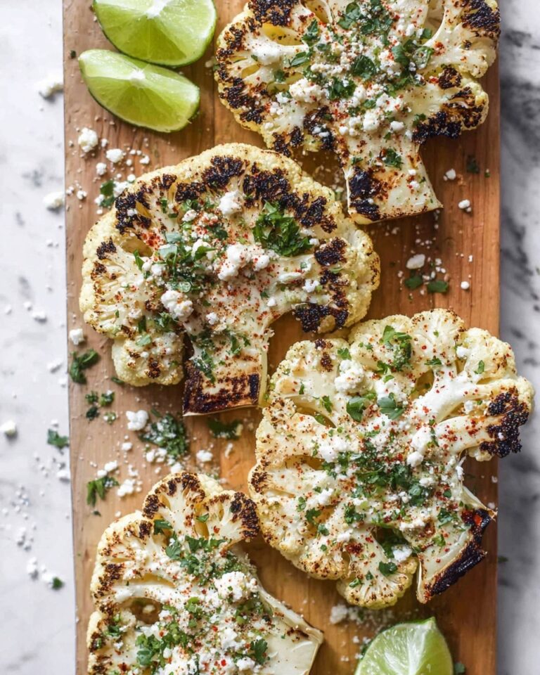 Grilled Mexican Street Cauliflower (Elote) Recipe