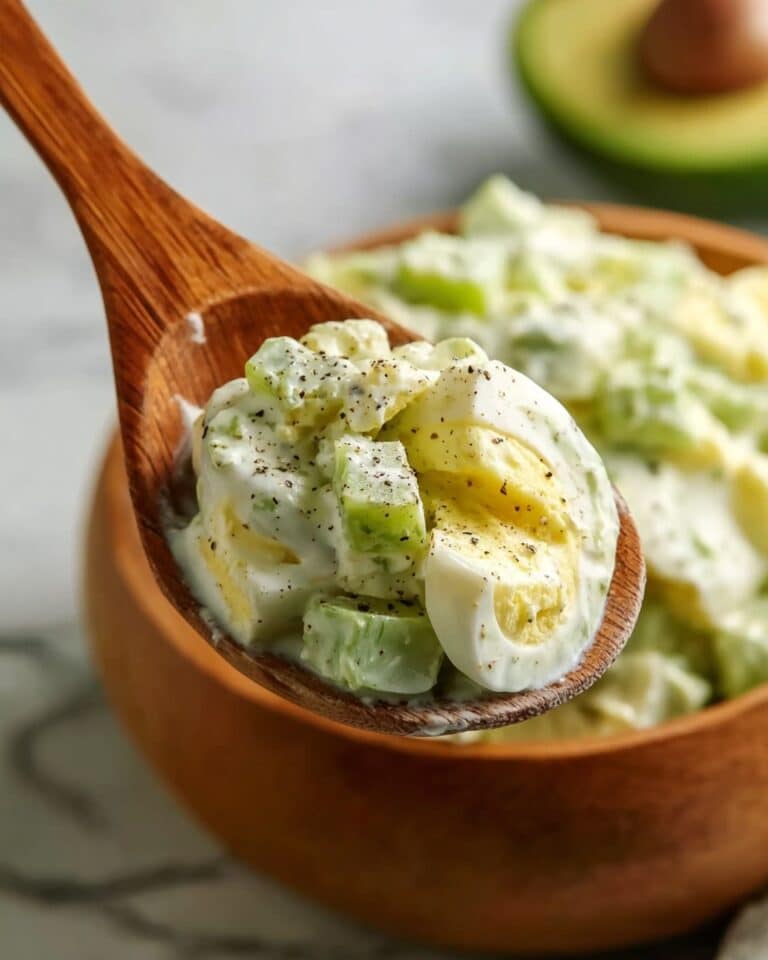 Creamy Avocado Egg Salad with Cottage Cheese Recipe