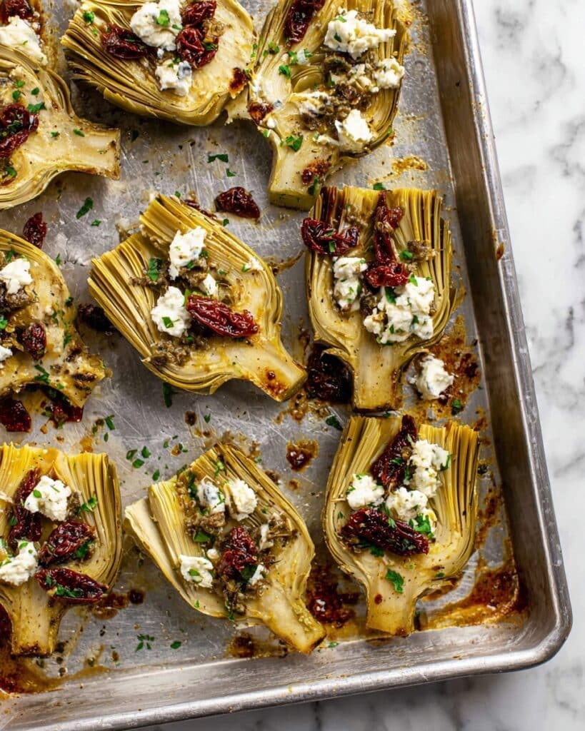 Simple Mediterranean Roasted Artichokes Recipe