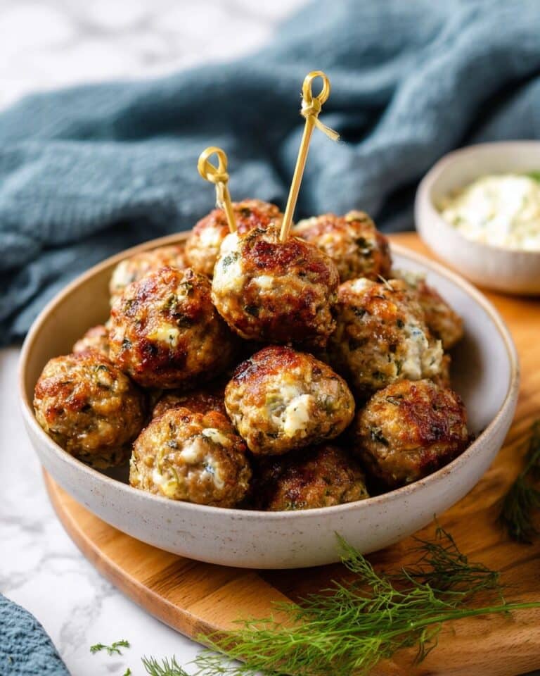 Chicken Feta Meatballs Recipe