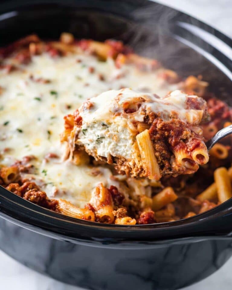 Crock Pot Baked Ziti Recipe
