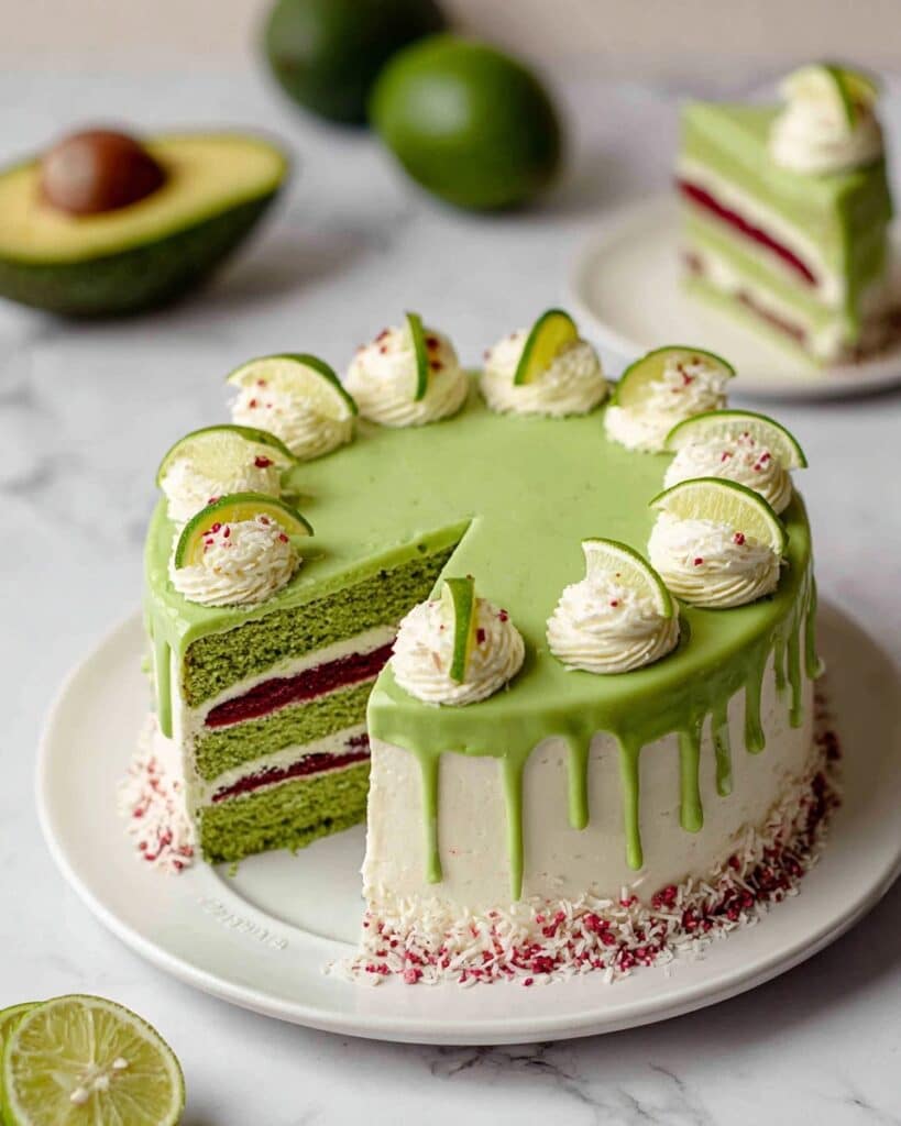 Vegan Avocado Lime Coconut Cake Recipe