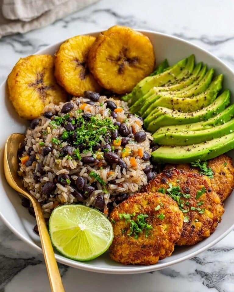 Nicaraguan Gallo Pinto with Fried Plantains and Queso Fresco Recipe