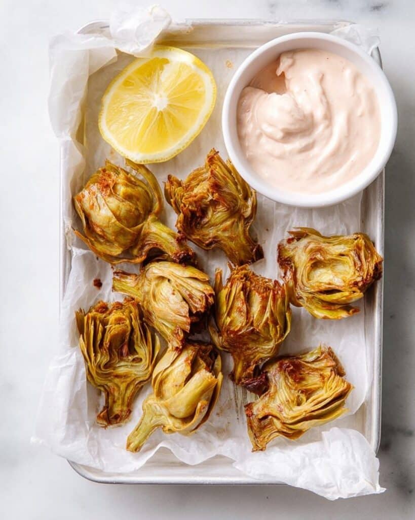Air Fryer Artichoke Hearts with Garlic Aioli Recipe