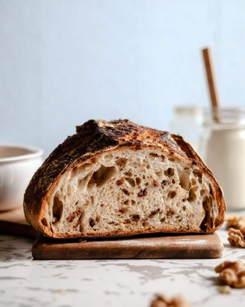 Honey Walnut Sourdough Bread Recipe (Sweet, Nutty & Spiced) Recipe