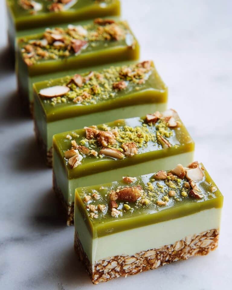 No-Bake Matcha Oatmeal Bars Recipe