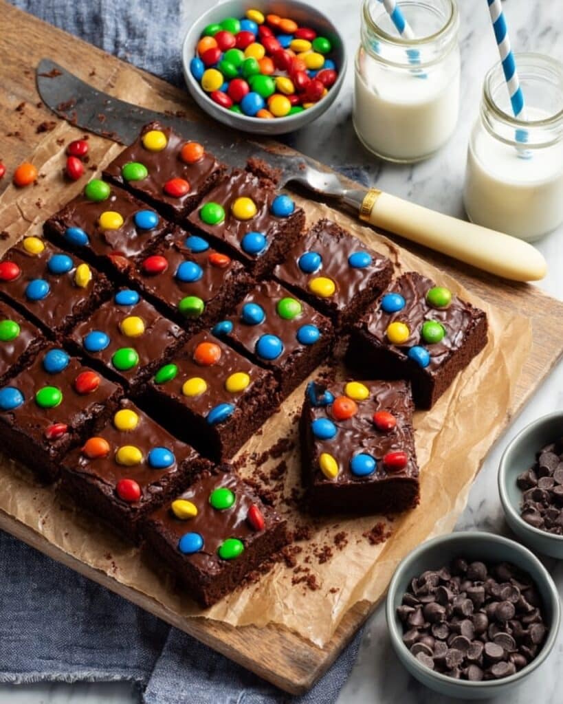 Sourdough Cosmic Brownies with M&Ms Recipe