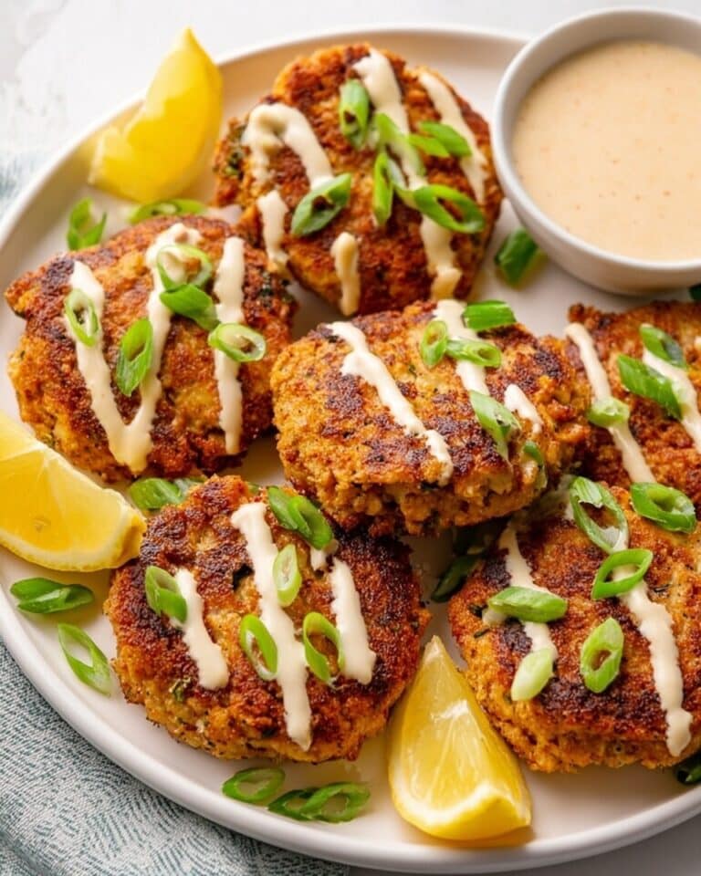 Air Fryer Buffalo Chicken Patties with Spicy Ranch Recipe