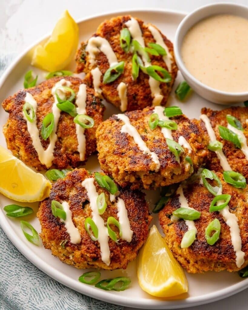 Air Fryer Buffalo Chicken Patties with Spicy Ranch Recipe