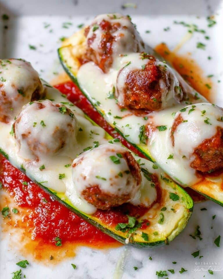 Zucchini Meatball Subs (Keto + Low Carb!) Recipe