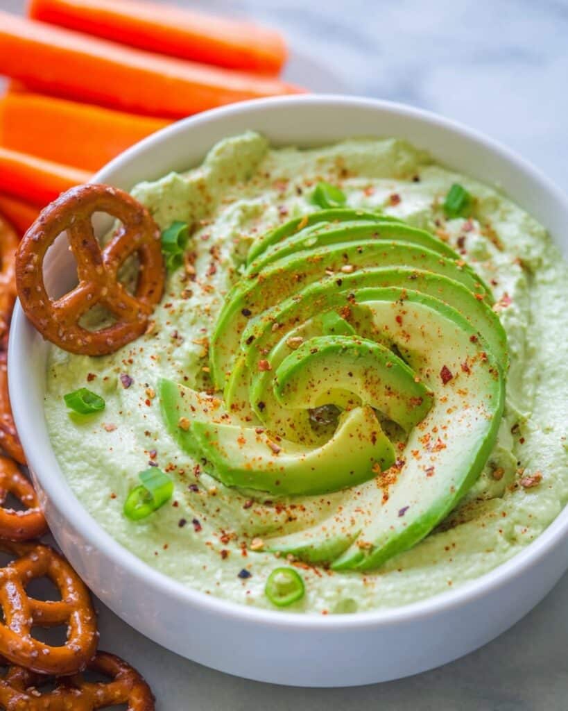 Spicy & Creamy Avocado Hummus Recipe