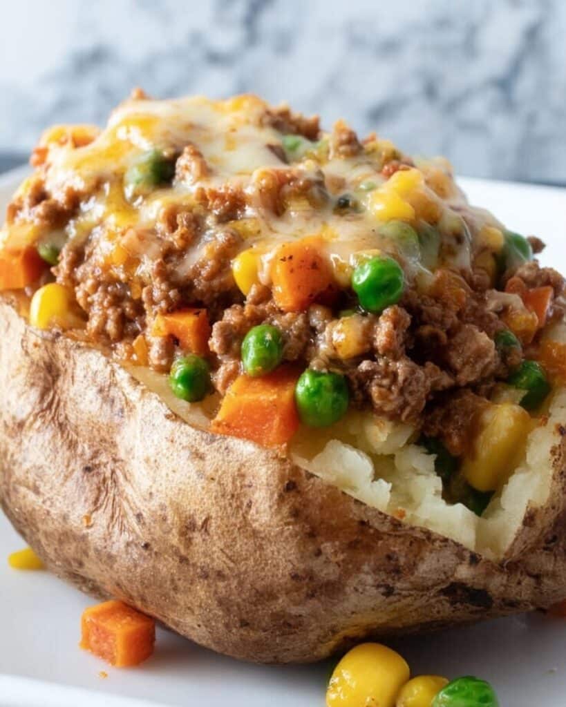 Shepherd’s Pie Baked Potatoes Recipe