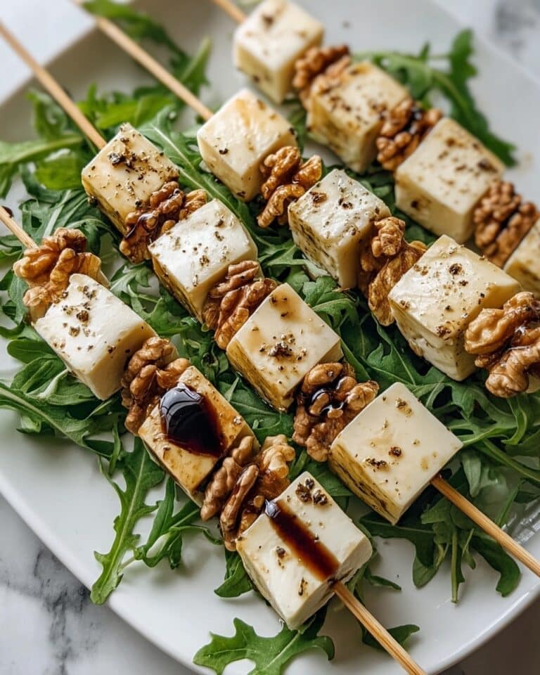 Pear & Brie Cheese Salad Skewers Recipe