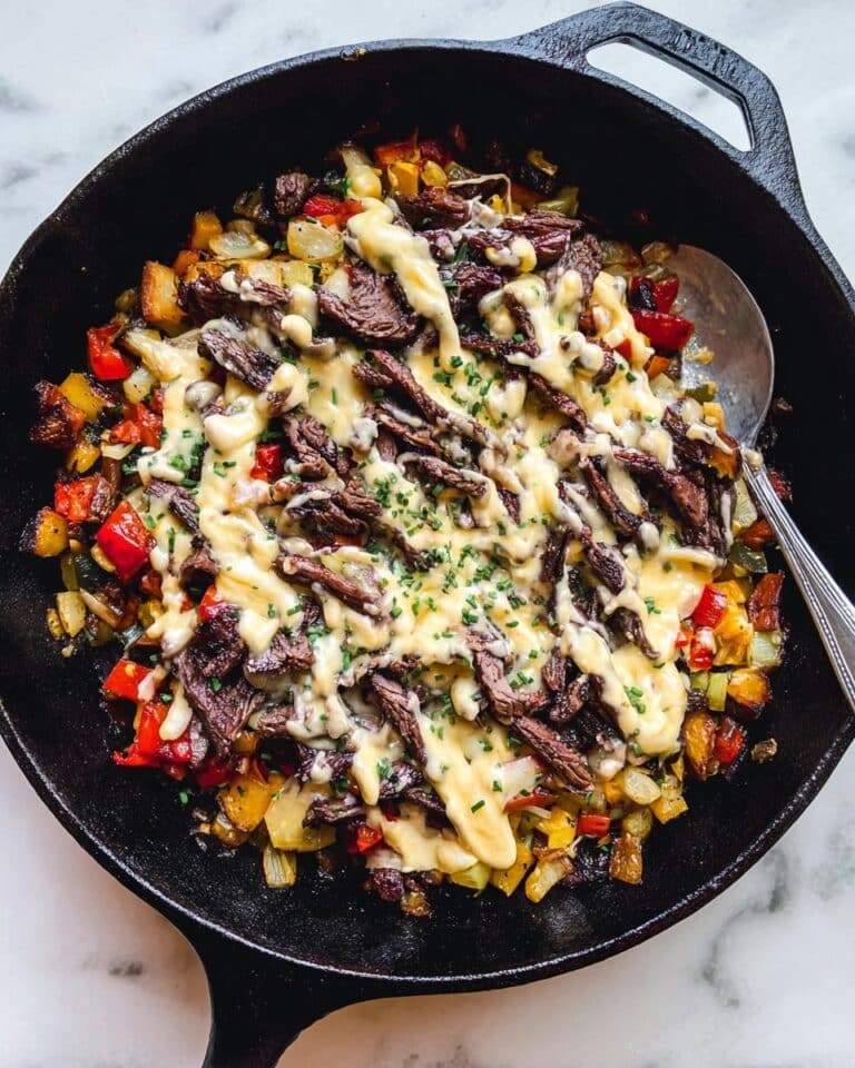 30-Minute Dairy-Free Philly Cheesesteak Skillet Recipe