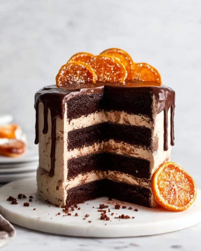 Dark Chocolate Blood Orange Cake Recipe
